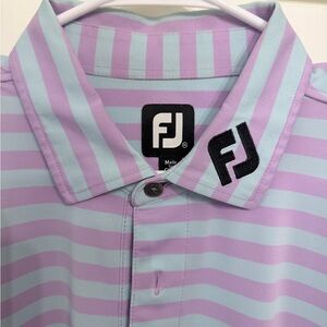 Footjoy Men's Striped Polo Shirt